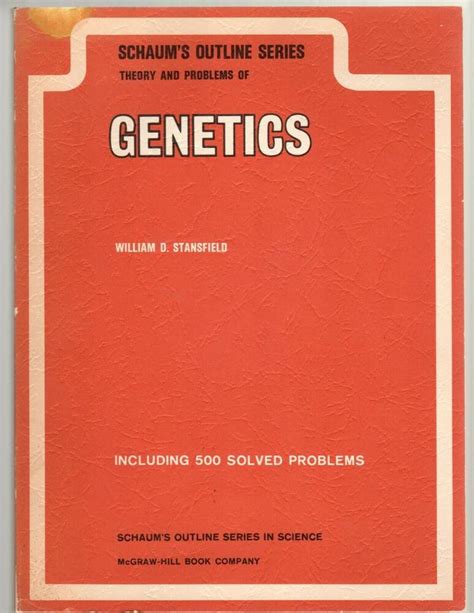 Theory and Problems of Genetics Schaum Outline Series PDF