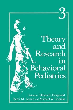 Theory and Research in Behavioral Pediatrics 1st Edition Epub