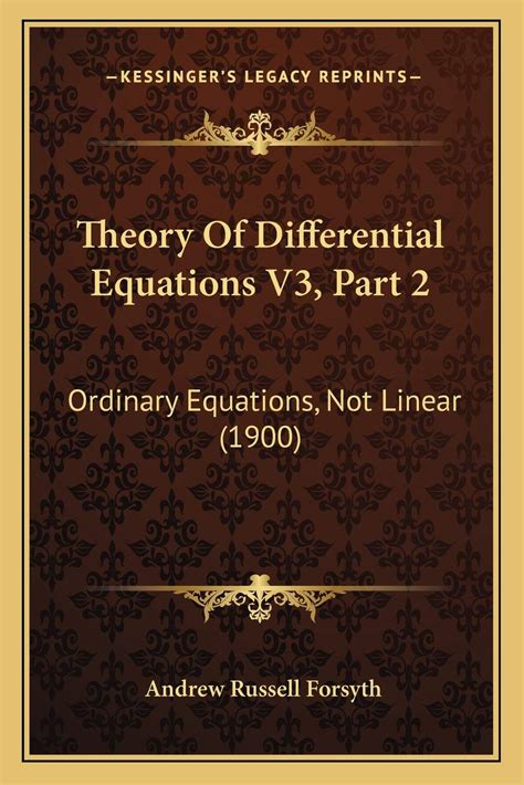 Theory of Differntial Equations Kindle Editon