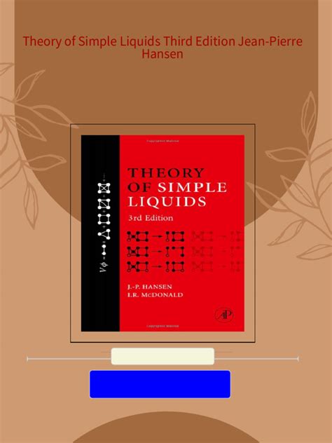 Theory.of.Simple.Liquids.Third.Edition Ebook Kindle Editon