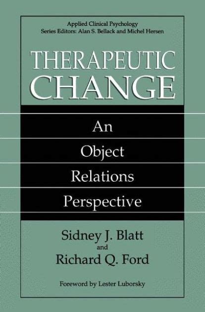 Therapeutic Change An Object Relations Perspective Doc
