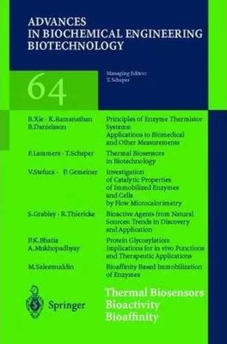 Thermal Biosensors/Bioactivity/Bioaffinity 1st Edition PDF