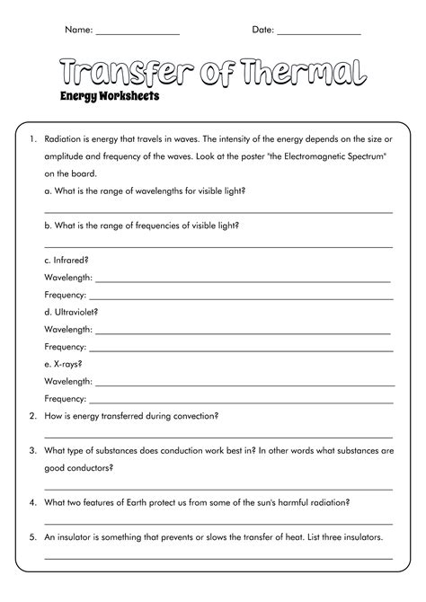 Thermal Energy Worksheet Answers Kindle Editon