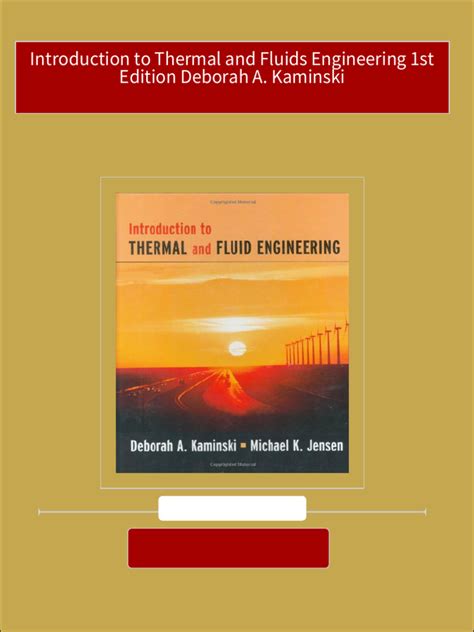 Thermal Engineering 1st Edition PDF