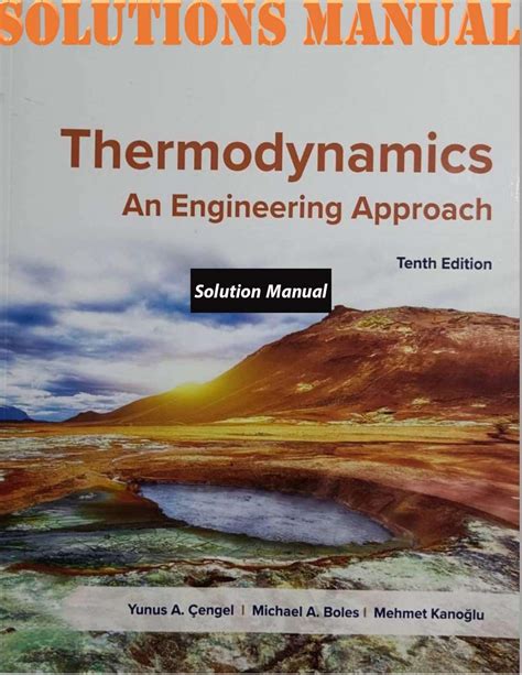 Thermodynamics An Engineering Approach Solutions Epub