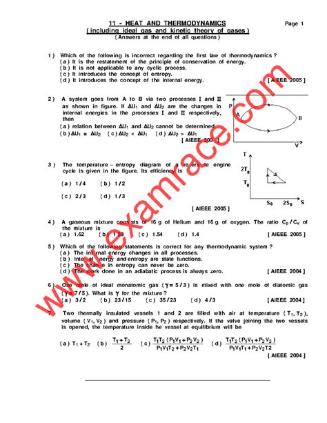 Thermodynamics Answers Mcq Kindle Editon