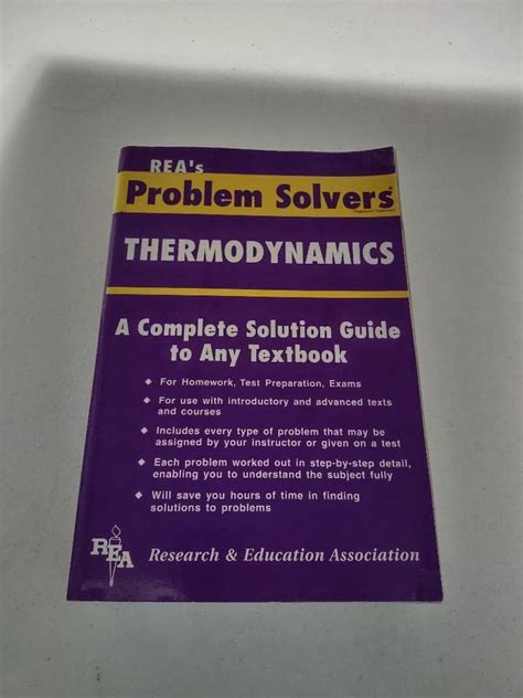 Thermodynamics Problem Solver (Problem Solvers) Kindle Editon