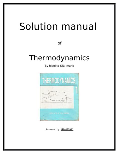 Thermodynamics Solution Manual Chapter 5 PDF