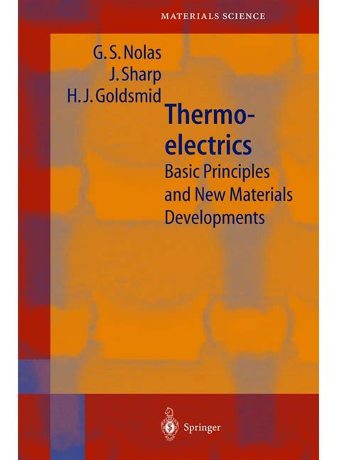 Thermoelectrics Basic Principles and New Materials Developments 1st Edition Doc