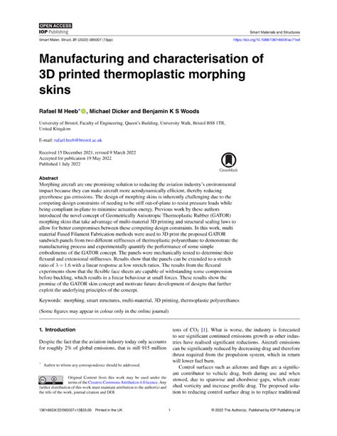 Thermoplastic Morphing: