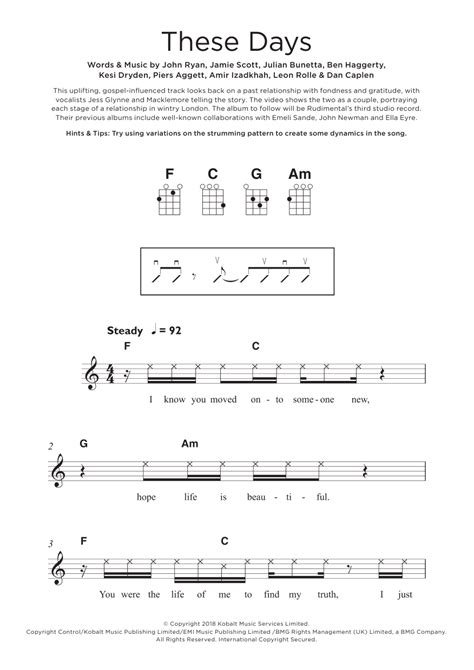 These Are the Days Chords: A Comprehensive Guide