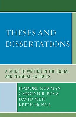 Theses and Dissertations A Guide to Writing in the Social and Physical Sciences PDF
