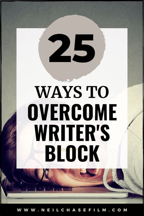 They can help you to overcome writer's block.