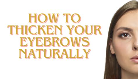 Thiccney: The Ultimate Guide to Thickening Your Brows Naturally