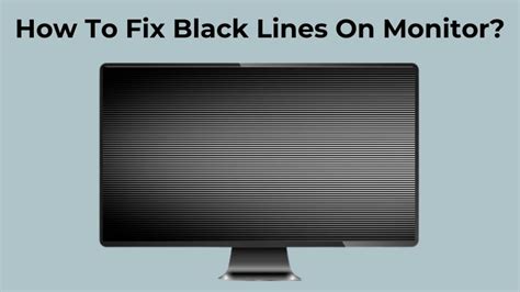 Thin Black Line Down Monitor: Causes and Solutions