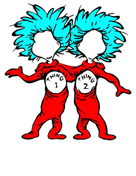 Thing 1 And Thing 2 Printable