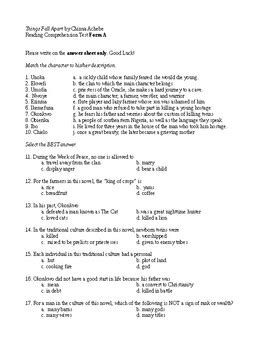 Things Fall Apart Test Study Guide Answers Epub