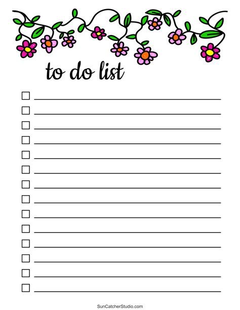 Things To Do List Template