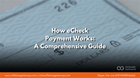 Think Bank Deposit eCheck: A Comprehensive Guide