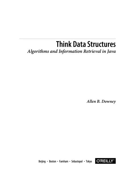 Think Data Structures Algorithms and Information Retrieval in Java PDF