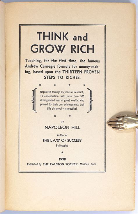 Think and Grow Rich 1938 Doc