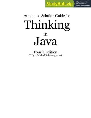 Thinking In Java 4th Edition Code Errata And Solutions Reader