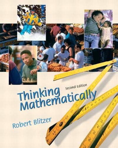 Thinking Mathematically (2nd Edition) PDF