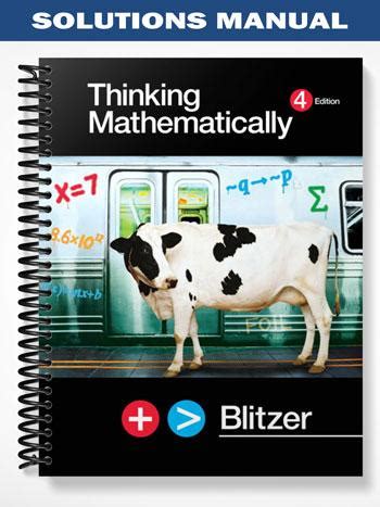 Thinking Mathematically Blitzer 4th Edition Answers Sheets Kindle Editon