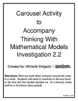 Thinking With Mathematical Models Investigation 2 Answers Kindle Editon