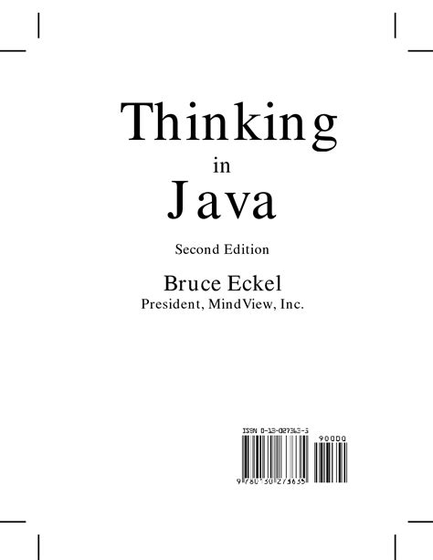 Thinking in Java 2nd Edition Kindle Editon