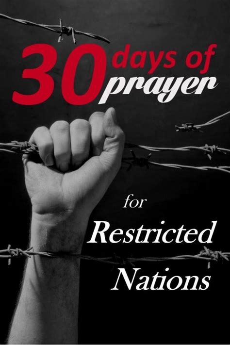 Thirty Days of Prayer for Restricted Nations 30 Days of Prayer Book 5 Epub