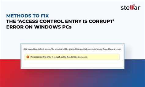 This Access Control Entry is Corrupted: A Comprehensive Guide