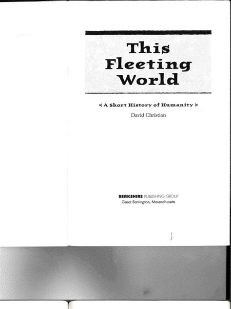 This Fleeting World pdf Epub