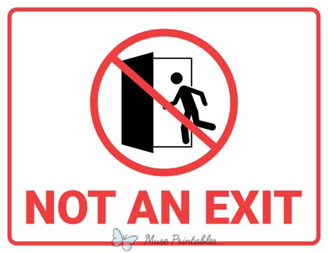 This Is Not An Exit Sign Printable