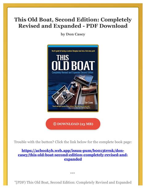 This Old Boat Completely Revised and Expanded & 2nd Edition Reader