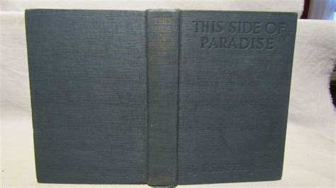 This Side of Paradise 1920 First Press Reader