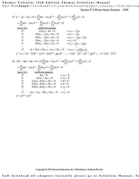 Thomas Calculus 12 Edition Solutions Reader