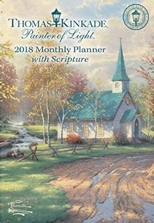 Thomas Kinkade Painter of Light 2018 Monthly Pocket Planner Calendar Reader