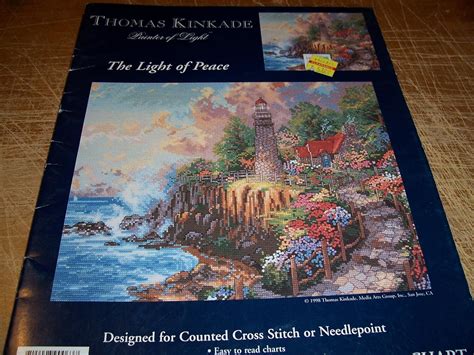 Thomas Kinkade The Light of Peace Designed for Counted Cross Stitch or Needlepoint Chart No 90063 Reader