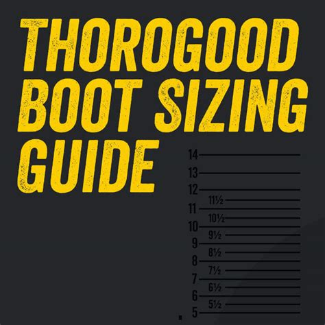 Thorogood Boot Sizing Chart