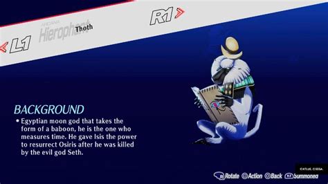 Thoth Persona 3 Reload