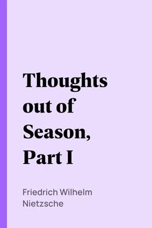 Thoughts Out of Season Part I Volume 1 Doc