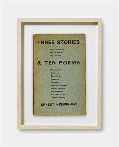 Three Stories and Ten Poems Reader