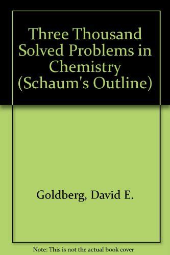 Three Thousand Solved Problems in Chemistry Schaum s Outline Series Kindle Editon
