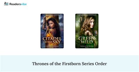 Thrones of the Firstborn 2 Book Series Reader