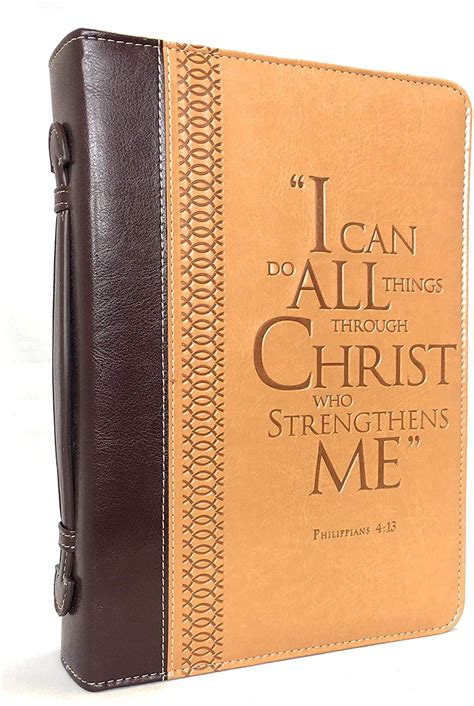 Through Christ Two-tone Bible Book Cover Philippians 413 Medium PDF