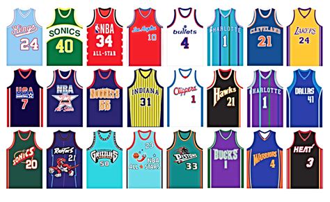 Throwback NBA jerseys