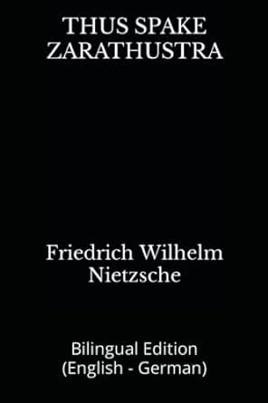 Thus Spoke Zarathustra Bilingual Edition English German English and German Edition Epub