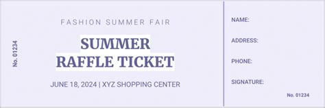 Ticket Template Google Docs