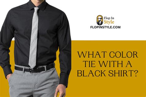 Tie Combinations That Elevate Your Black Shirt Ensemble